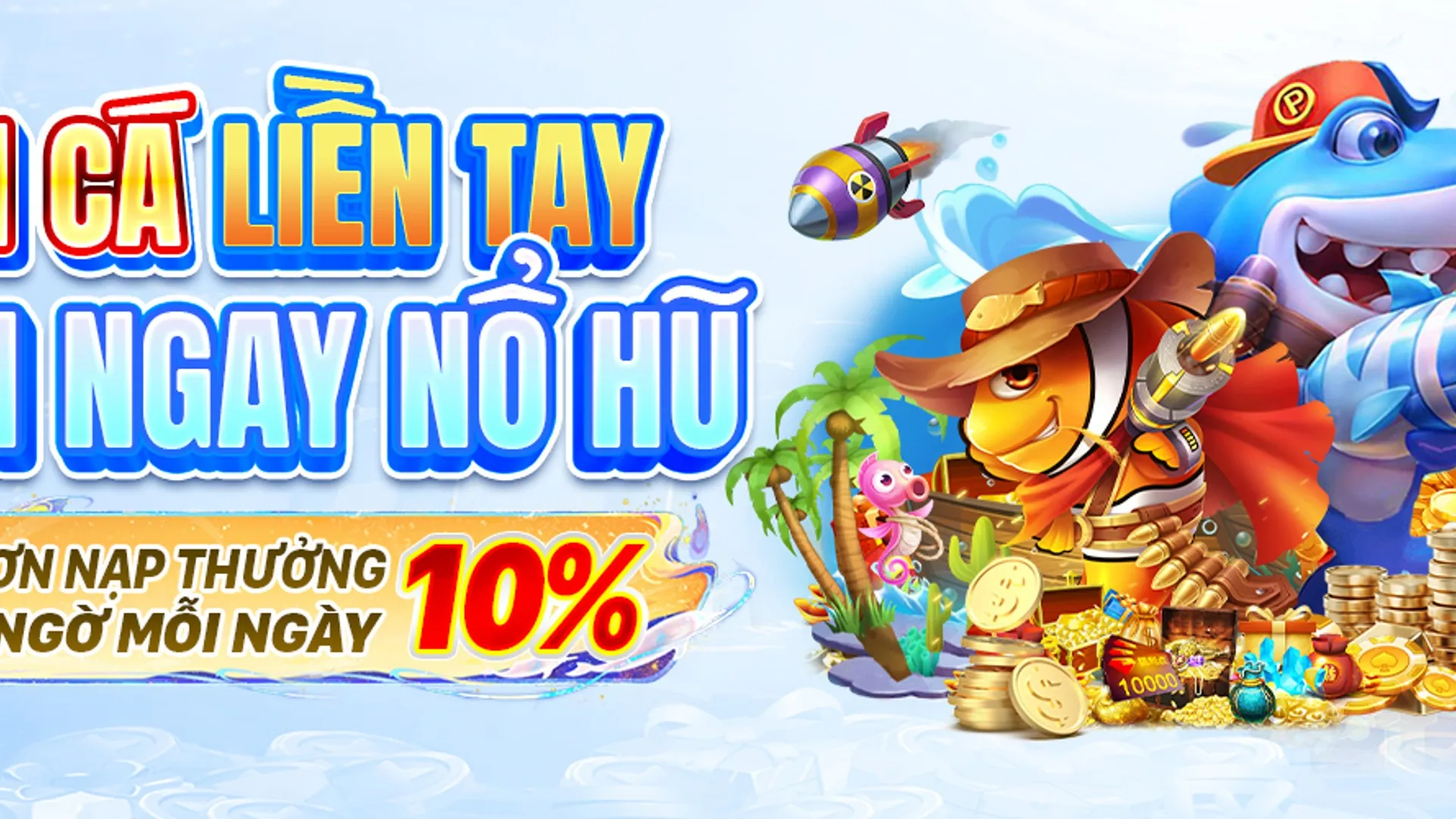 Hình ảnh game bắn cá gk88betbet với sinh vật biển và kho báu
